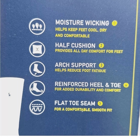 Polo Ralph Lauren Mens size XL shoe size 12-17 performance crew socks 3 pair New - Picture 4 of 16